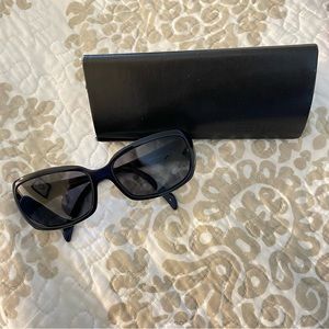 Fendi Blue Logo Cold Insert Round Sunglasses